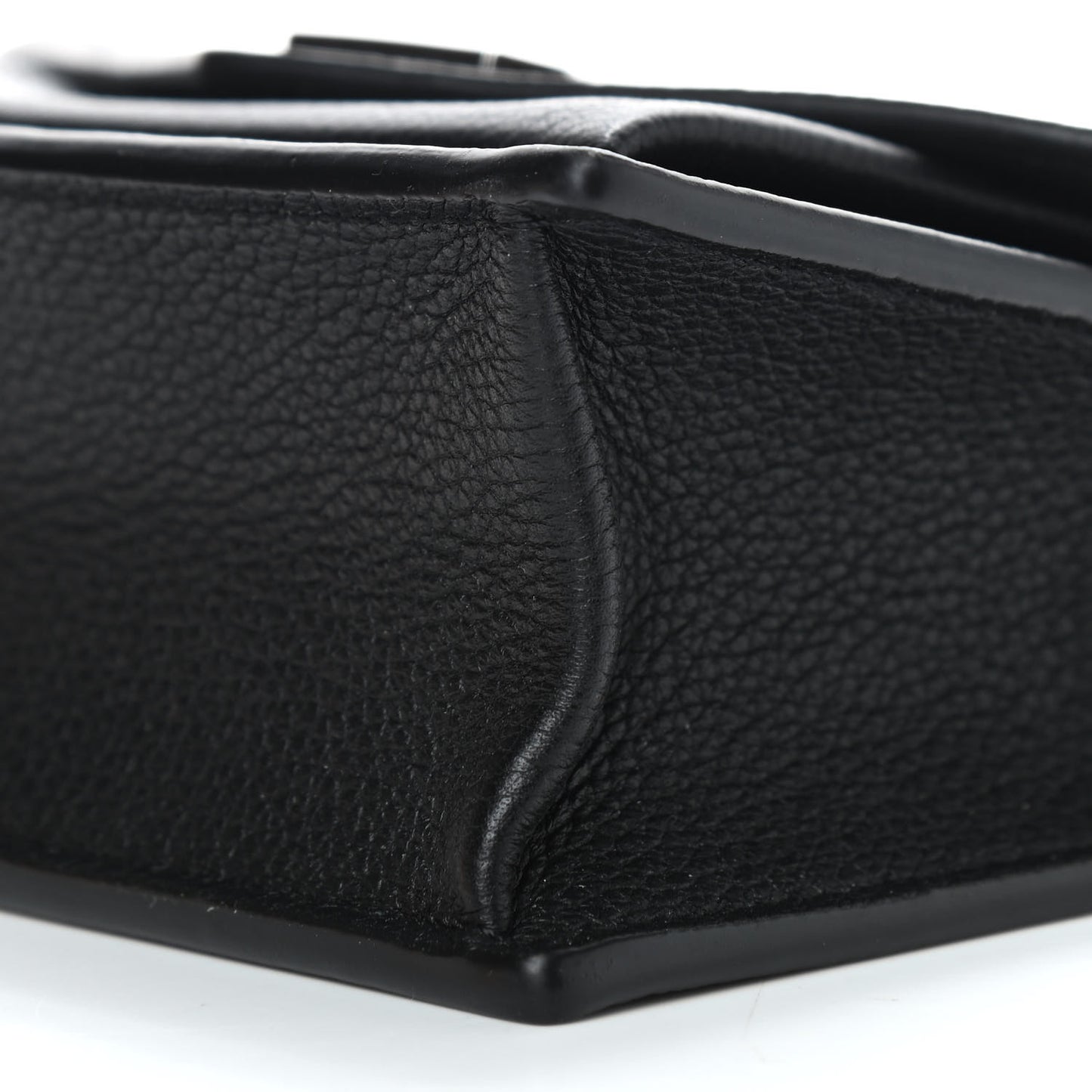 Soft Calfskin Mini My Lockme Chain Pochette Black