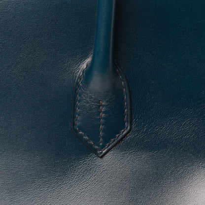 Hermes Box Guilloche Birkin 35 Bleu De Prusse 8 of 36