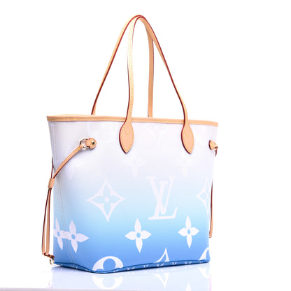 Louis Vuitton Monogram Giant By The Pool Neverfull MM Blue 3 of 9