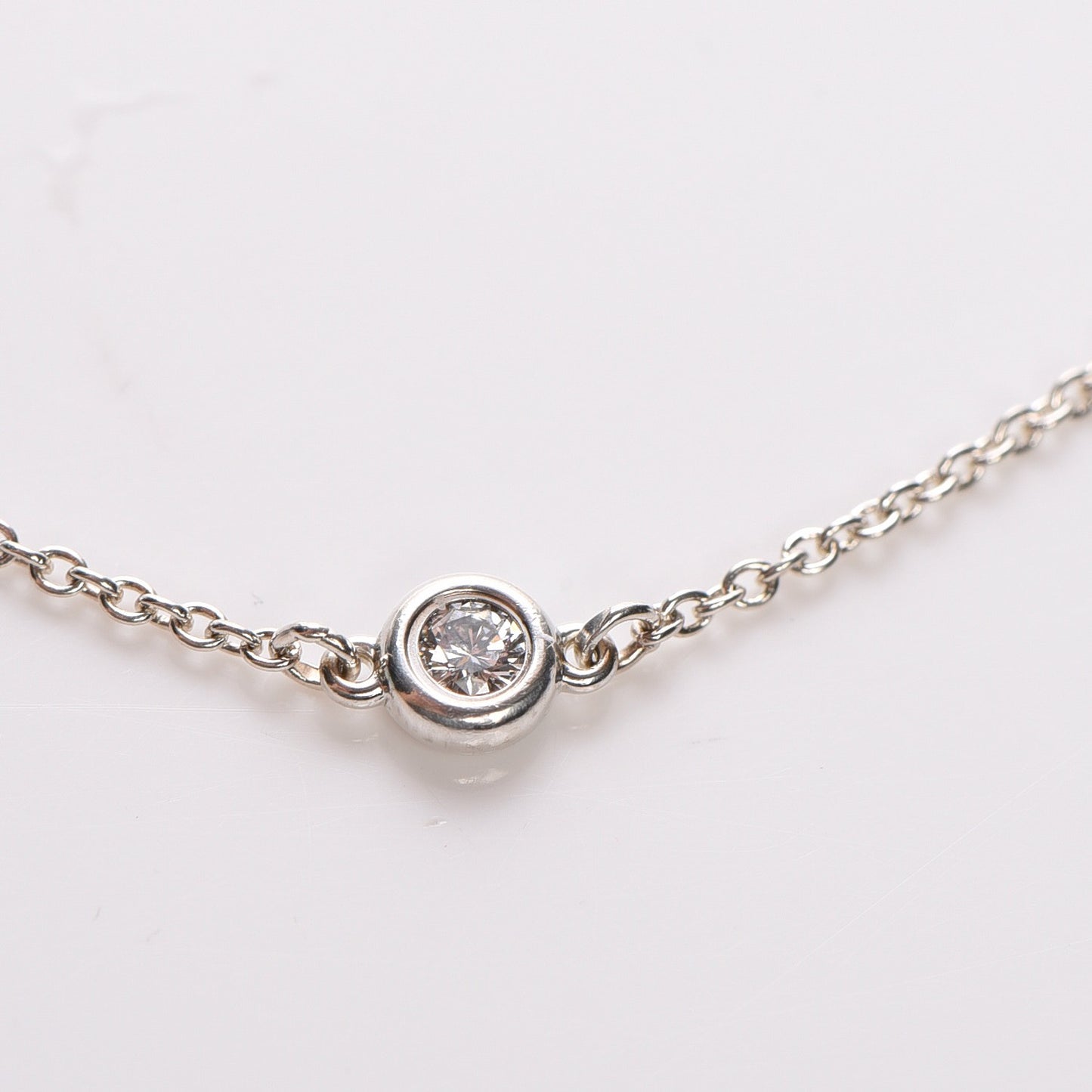 Sterling Silver Diamond .05ct Elsa Peretti Diamonds by the Yard Bracelet