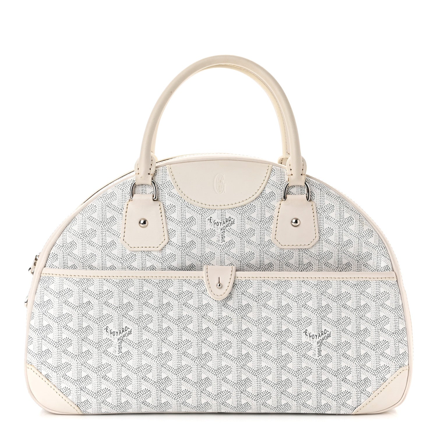 Goyard Goyardine Saint Jeanne MM Bowler White 1 of 10