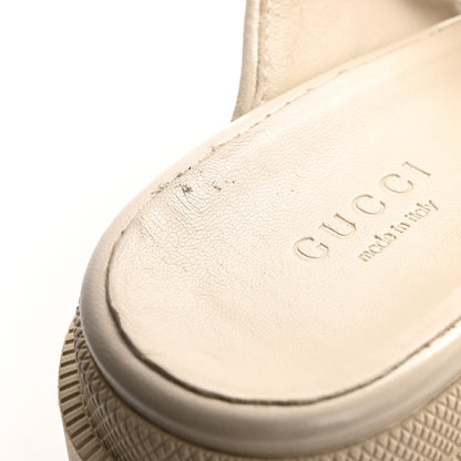 Gucci Monogram Granada Kid Trip 40/72mm Lug Sole Sandals 40.5 Beige Ebony Mystic White 11 of 13