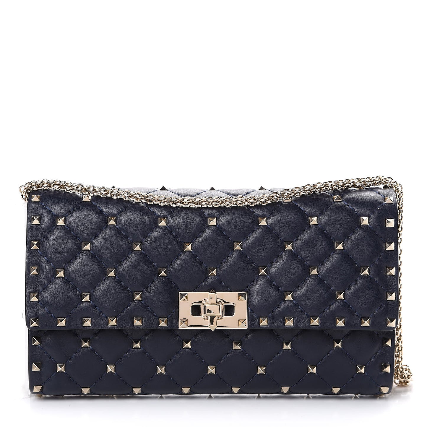 Nappa Rockstud Spike Wallet on Chain Marine