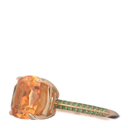 Tiffany 18K Yellow Gold Citrine Tsavorite Sparklers Ring 50 5.5 3 of 6