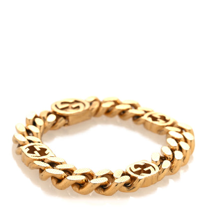 Gucci Interlocking G Curb Chain Bracelet S Gold 1 of 5