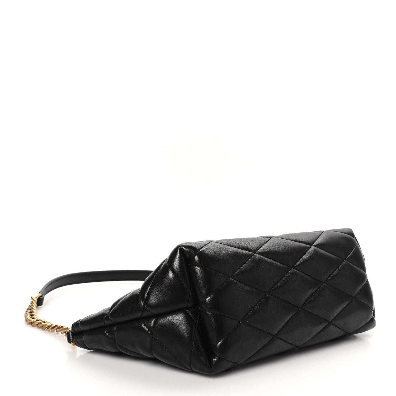 Saint Laurent Lambskin Quilted Gaby Zipped Shoulder Bag Black 4 of 10