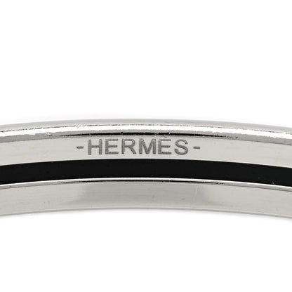 Hermes Enamel Printed Extra Narrow Printed Bracelet 65 Black 4 of 6
