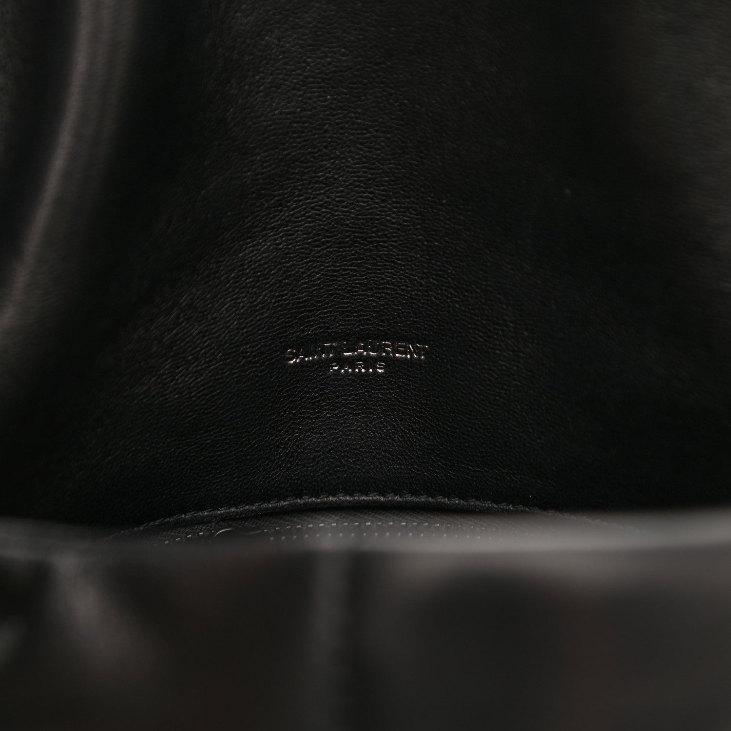 Saint Laurent Lambskin Quilted Small Loulou Puffer Monogram Chain Satchel Black 5 of 9
