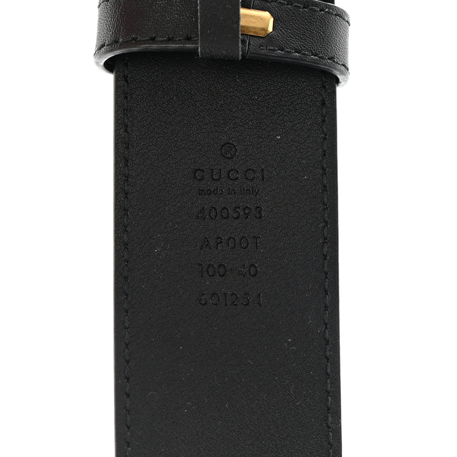 Gucci Calfskin Double G 40mm Belt 100 40 Black 3 of 6