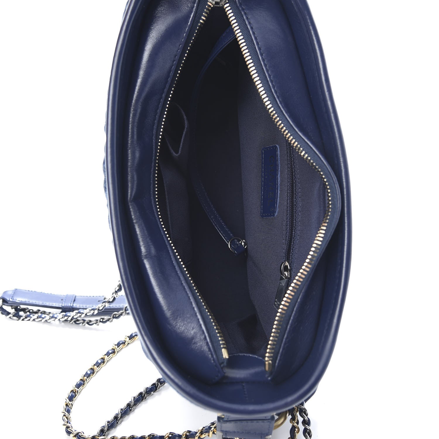 Chanel Denim Calfskin Small Gabrielle Hobo Blue 5 of 12