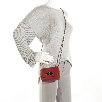 Mulberry Natural Leather Mini Lily Poppy Red 2 of 8
