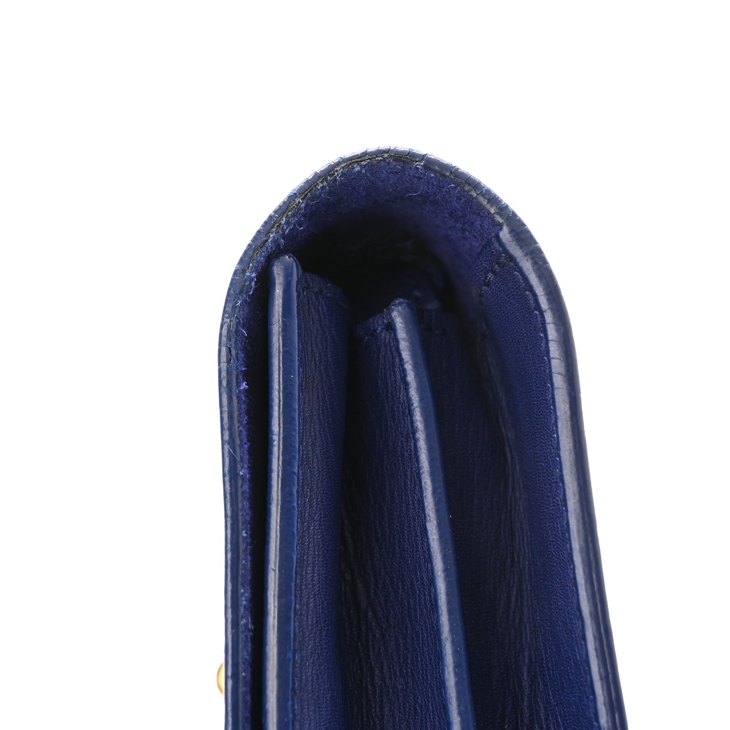 Calfskin Small Classic Y Satchel Blue