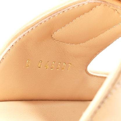 Chanel Lambskin Quilted Velcro Dad Chain CC Slide Sandals 38 Beige 9 of 10