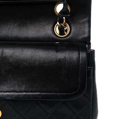 Chanel Lambskin Quilted Small Double Flap Black 23 of 25