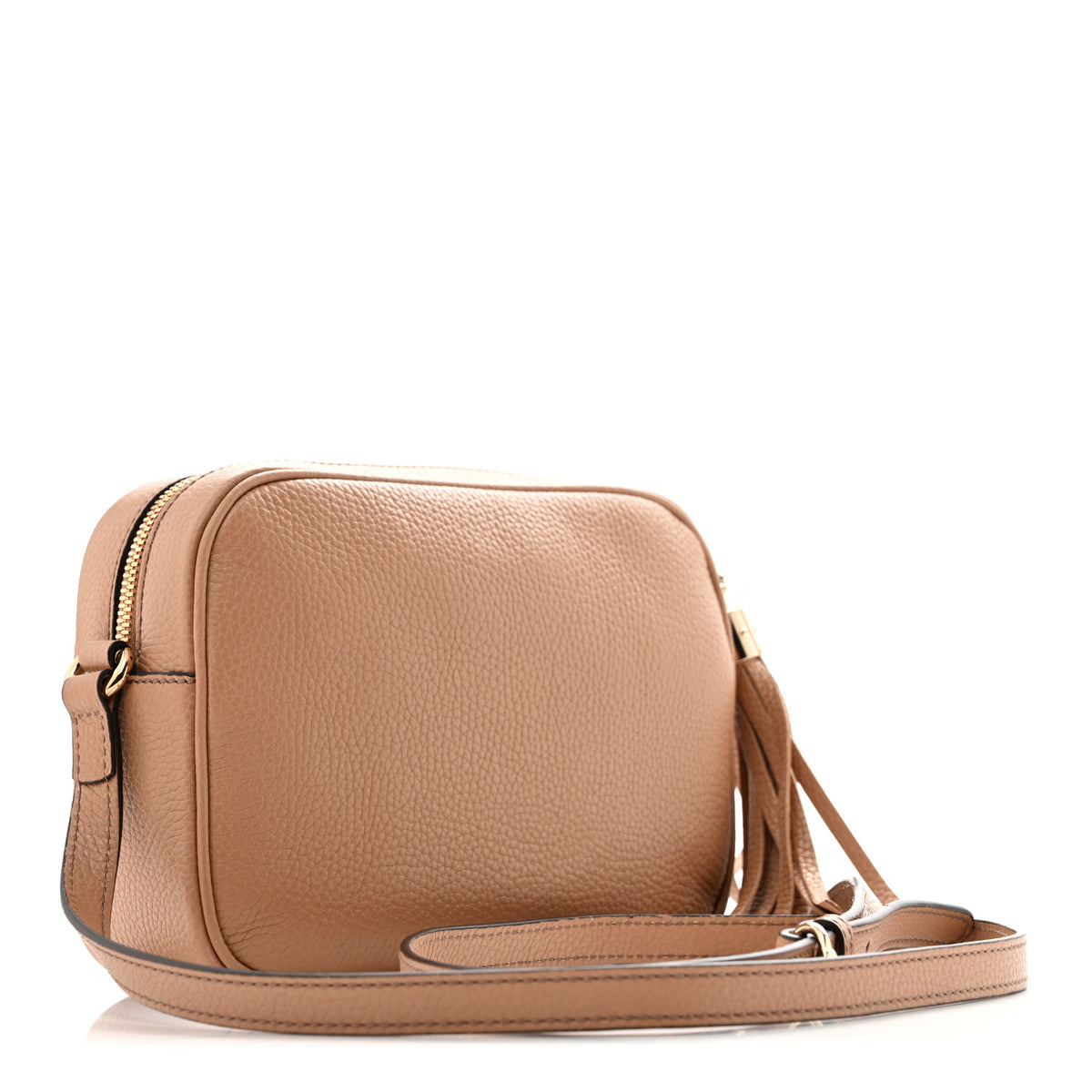 Pebbled Calfskin Small Soho Disco Bag Camelia