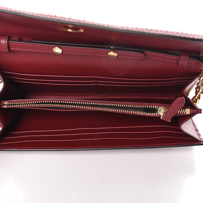 Burberry Grainy Calfskin Henley Wallet On Chain Burgundy 5 of 9