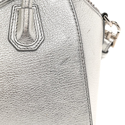 Givenchy Metallic Sugar Goatskin Mini Antigona Silver 11 of 11