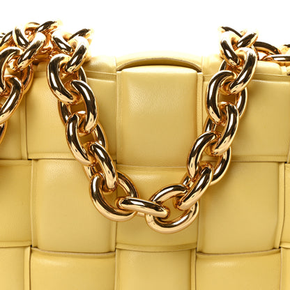 Bottega Veneta Lambskin Maxi Intreccio Padded Chain Cassette Crossbody Bag Corn 7 of 9