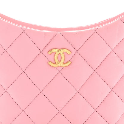 Chanel Lambskin Quilted CC Links Hobo Light Pink 7 of 10