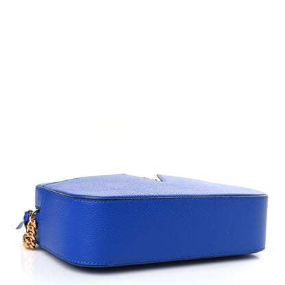 Versace Grainy Calfskin Small Virtus Camera Bag Blue 4 of 8