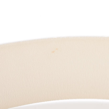 Chanel Lambskin Logo Wide Belt 85 34 Off White 8 of 8