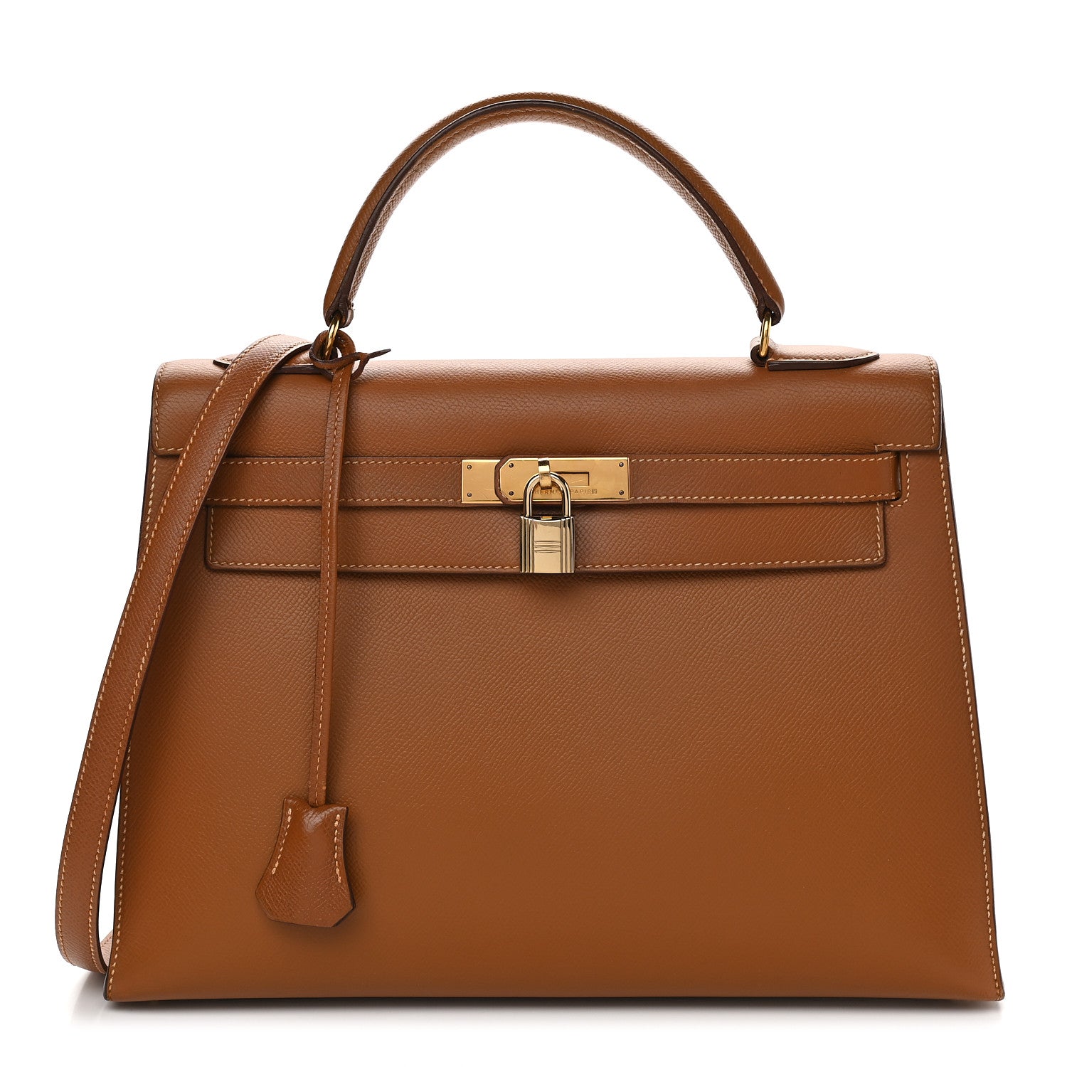 Hermes Courchevel Kelly Sellier 32 Gold 1 of 10