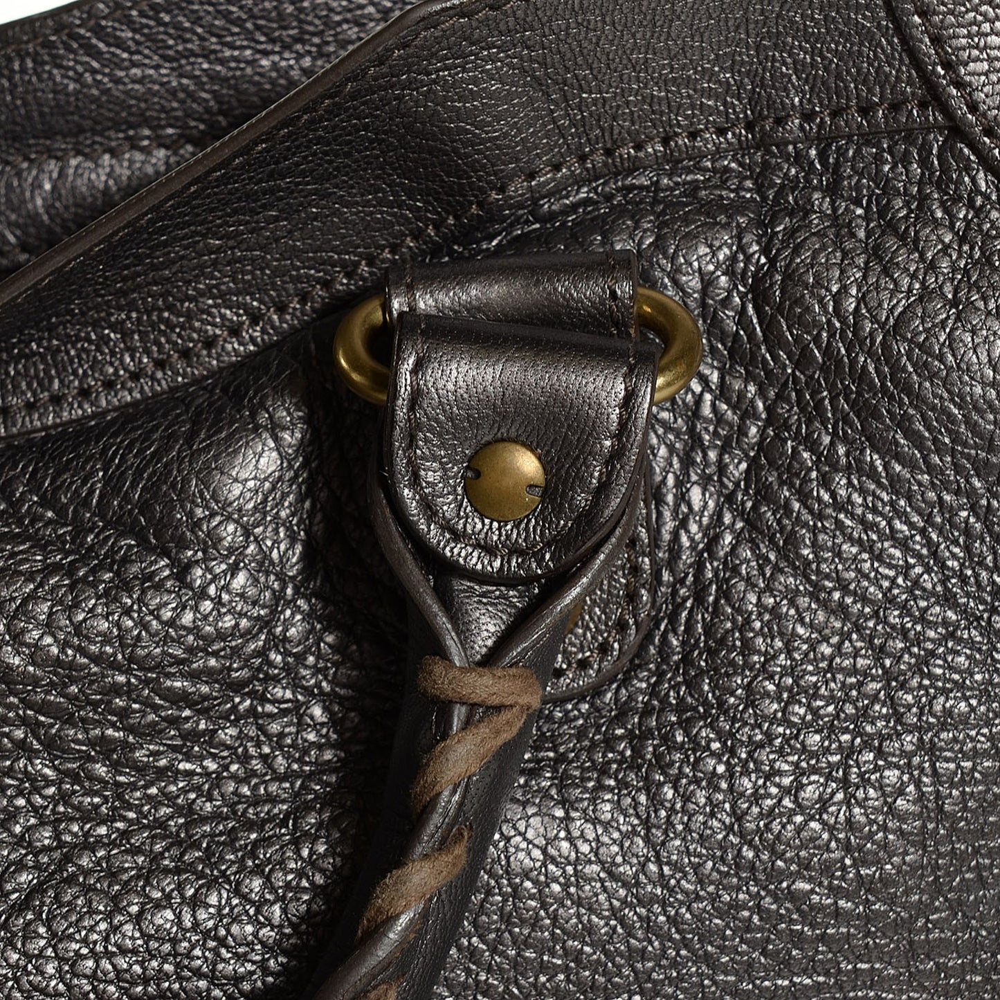 Pearlescent Goatskin Classic Gold Hardware City Bronze