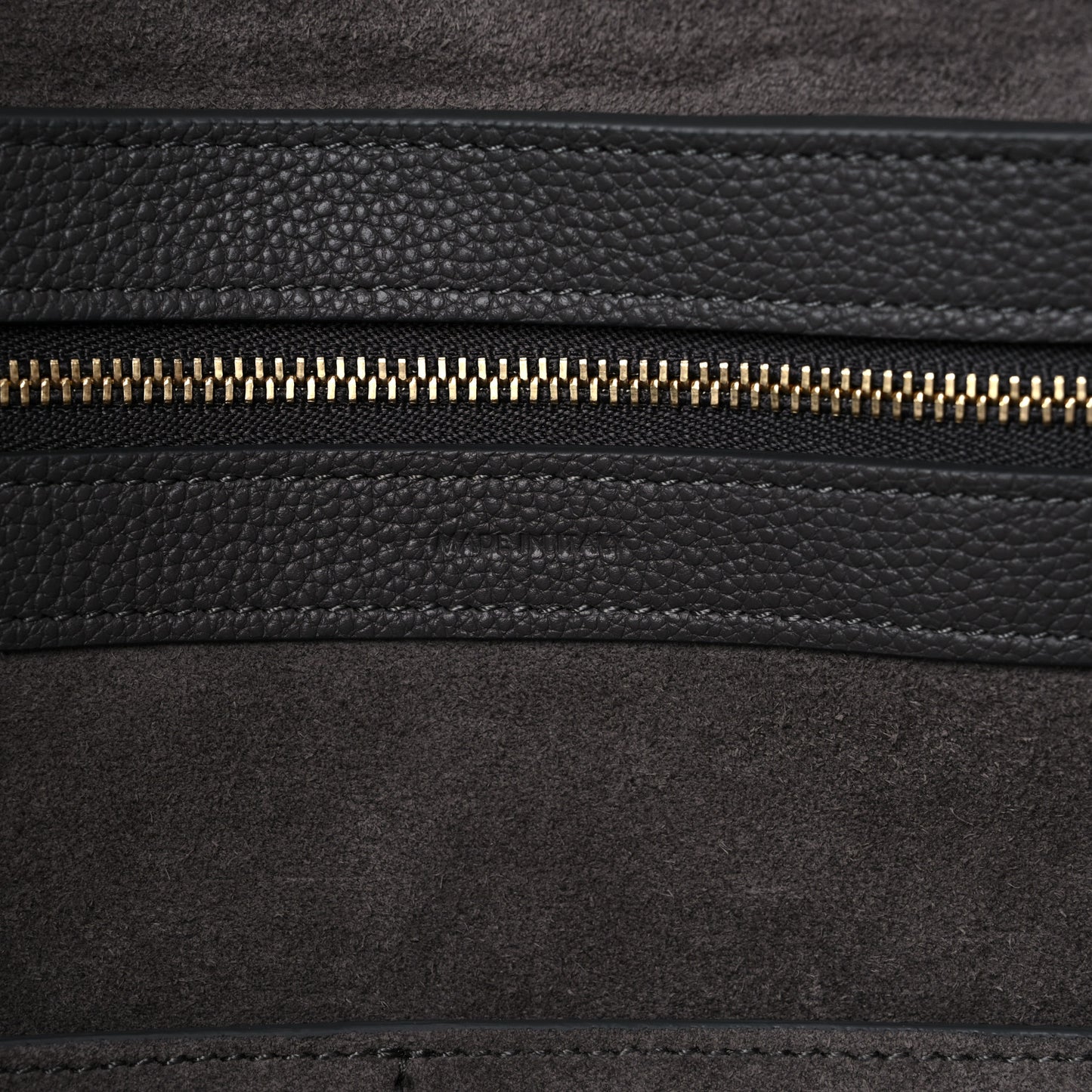 Soft Grained Calfskin Belt Cabas Phantom Medium Grey