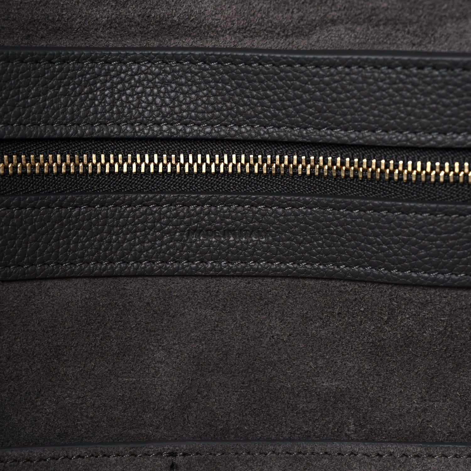 Celine Soft Grained Calfskin Belt Cabas Phantom Medium Grey 7 of 12