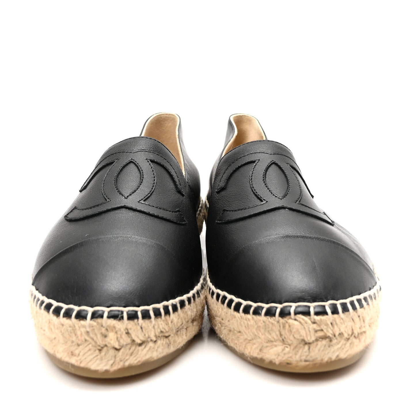 Lambskin CC Espadrilles 41 Black