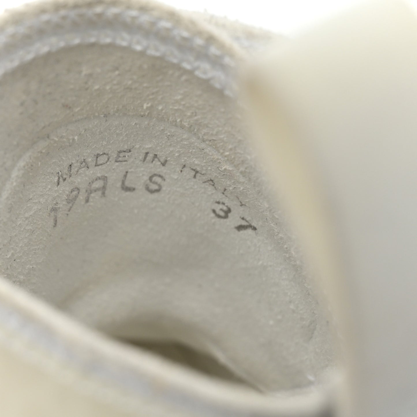 Technical Canvas Oblique Mens B23 High Top Sneakers 37 White