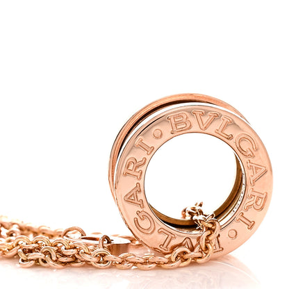 Bulgari 18K Rose Gold B.Zero1 Pendant Necklace 4 of 6