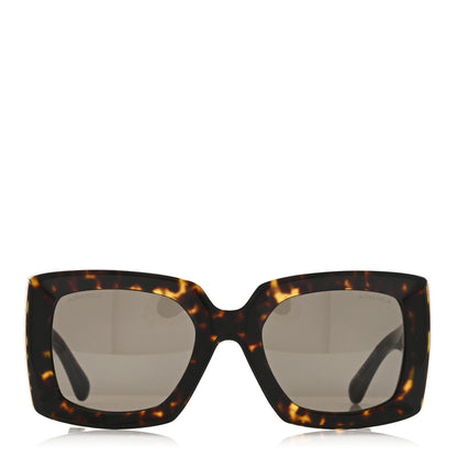 Chanel Acetate Rectangle Sunglasses 5435-A Tortoise 3 of 7