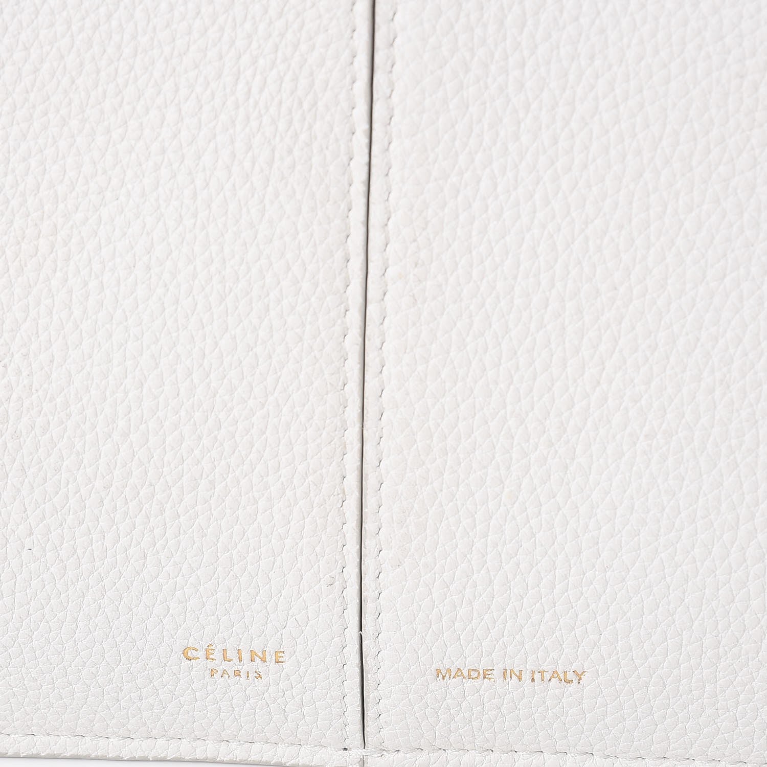 Celine Baby Grained Calfskin Small Tri-Fold Bag White 6 of 16