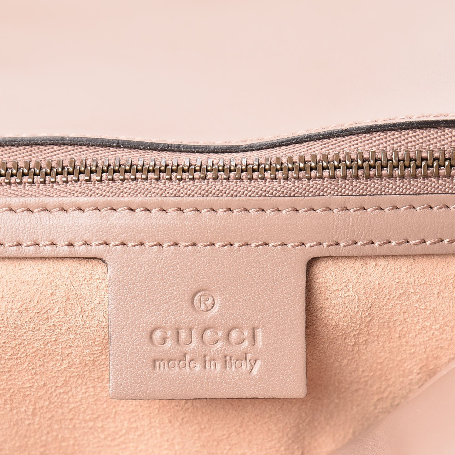 Gucci Calfskin Matelasse Small GG Marmont Shoulder Bag Porcelain Rose 6 of 10