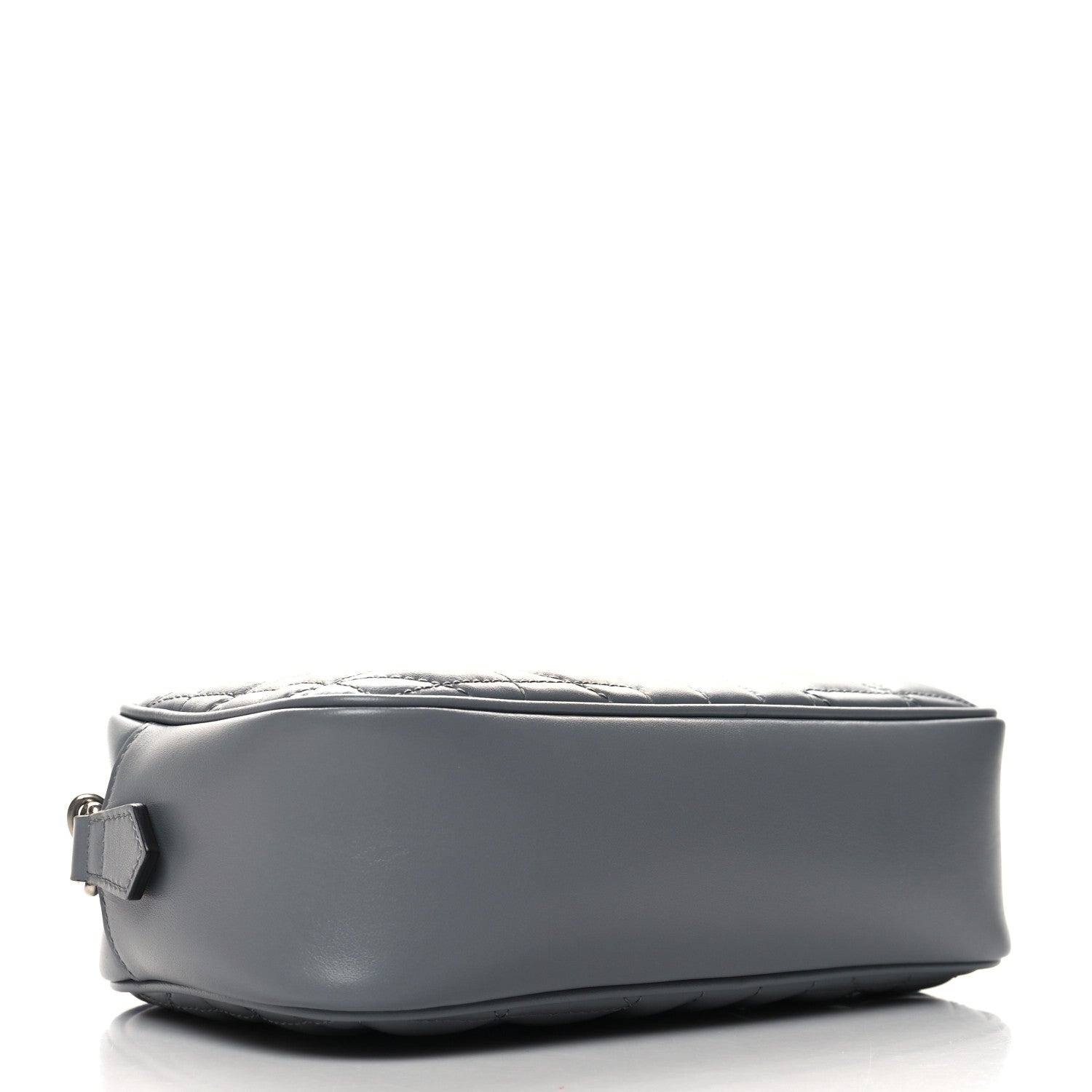 Gucci Calfskin Matelasse Aria Small GG Marmont Chain Shoulder Bag Deep Grey 4 of 12