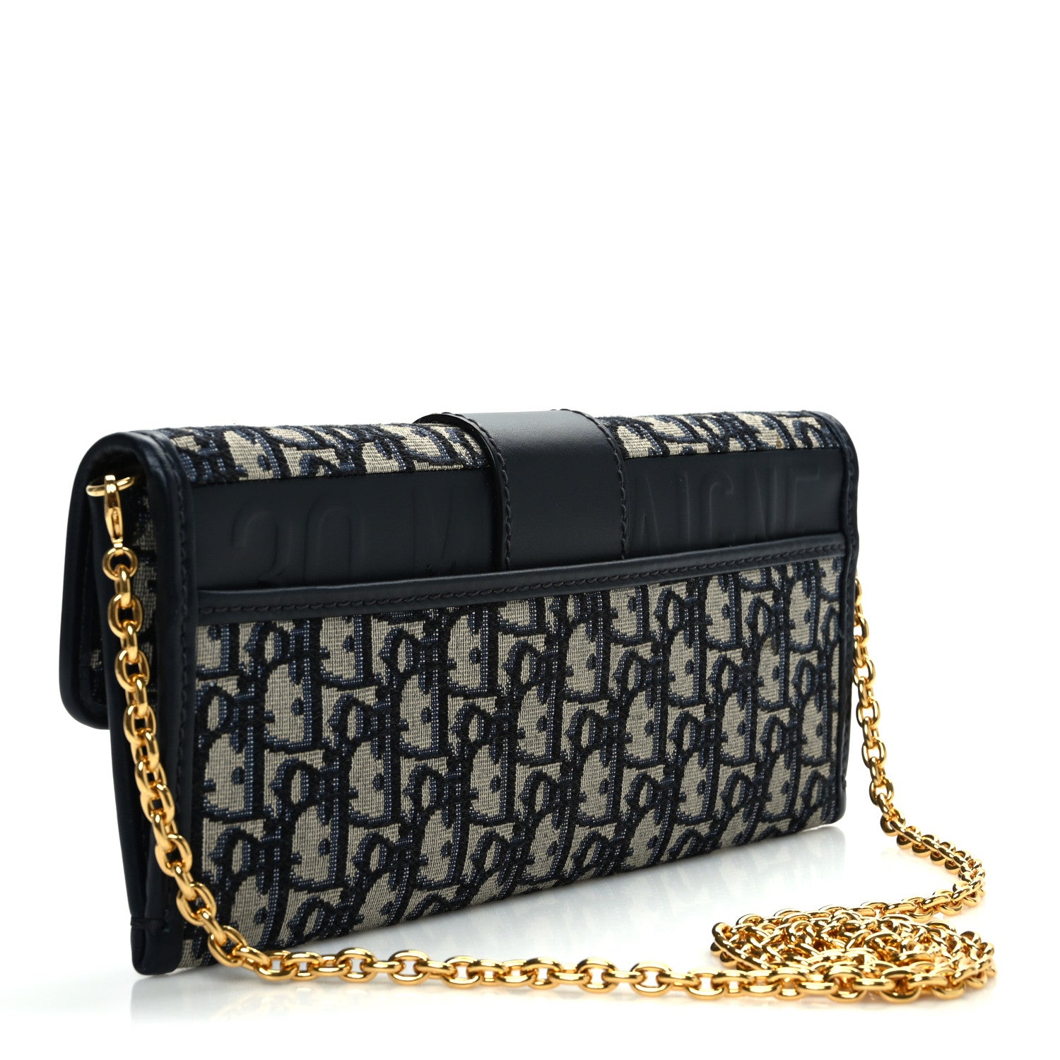 Christian Dior Oblique 30 Montaigne Chain Pouch Blue 3 of 11