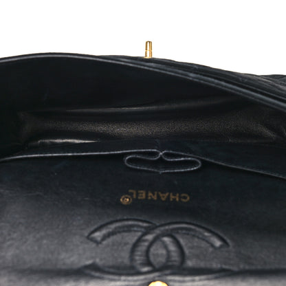 Chanel Velvet Quilted Medium Double Flap Black 5 of 13