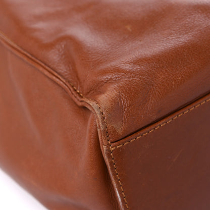 Chanel Lambskin CC Stitched Logo Tote Brown 8 of 15