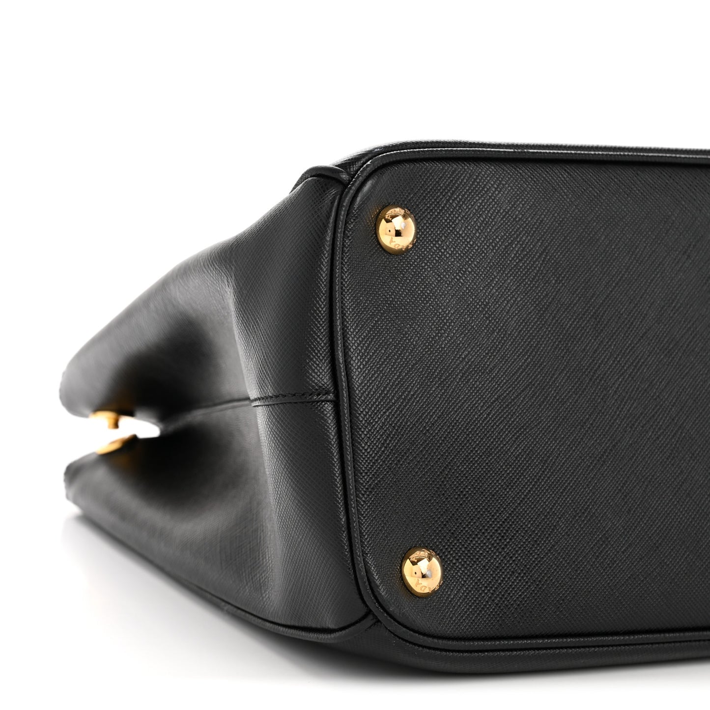 Saffiano Lux Large Galleria Double Zip Tote Black
