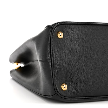 Prada Saffiano Lux Large Galleria Double Zip Tote Black 9 of 13