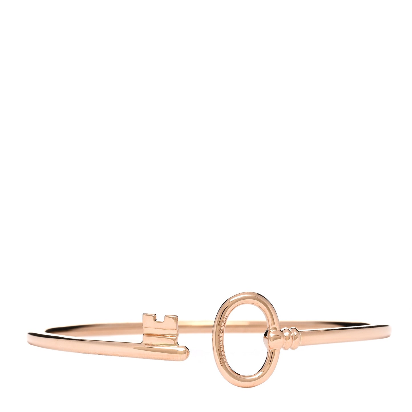 18K Rose Gold Keys Wire Bracelet