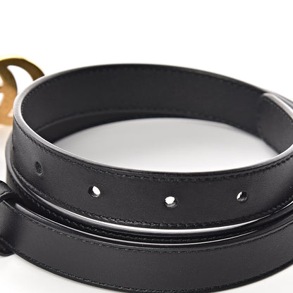 Gucci Calfskin Double G 20mm Belt 85 34 Black 4 of 6