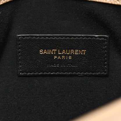 Saint Laurent Grain De Poudre Uptown Pouch Dark Beige 6 of 6