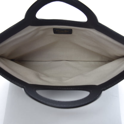 Christian Dior Oblique Fold Over Clutch Blue 6 of 11