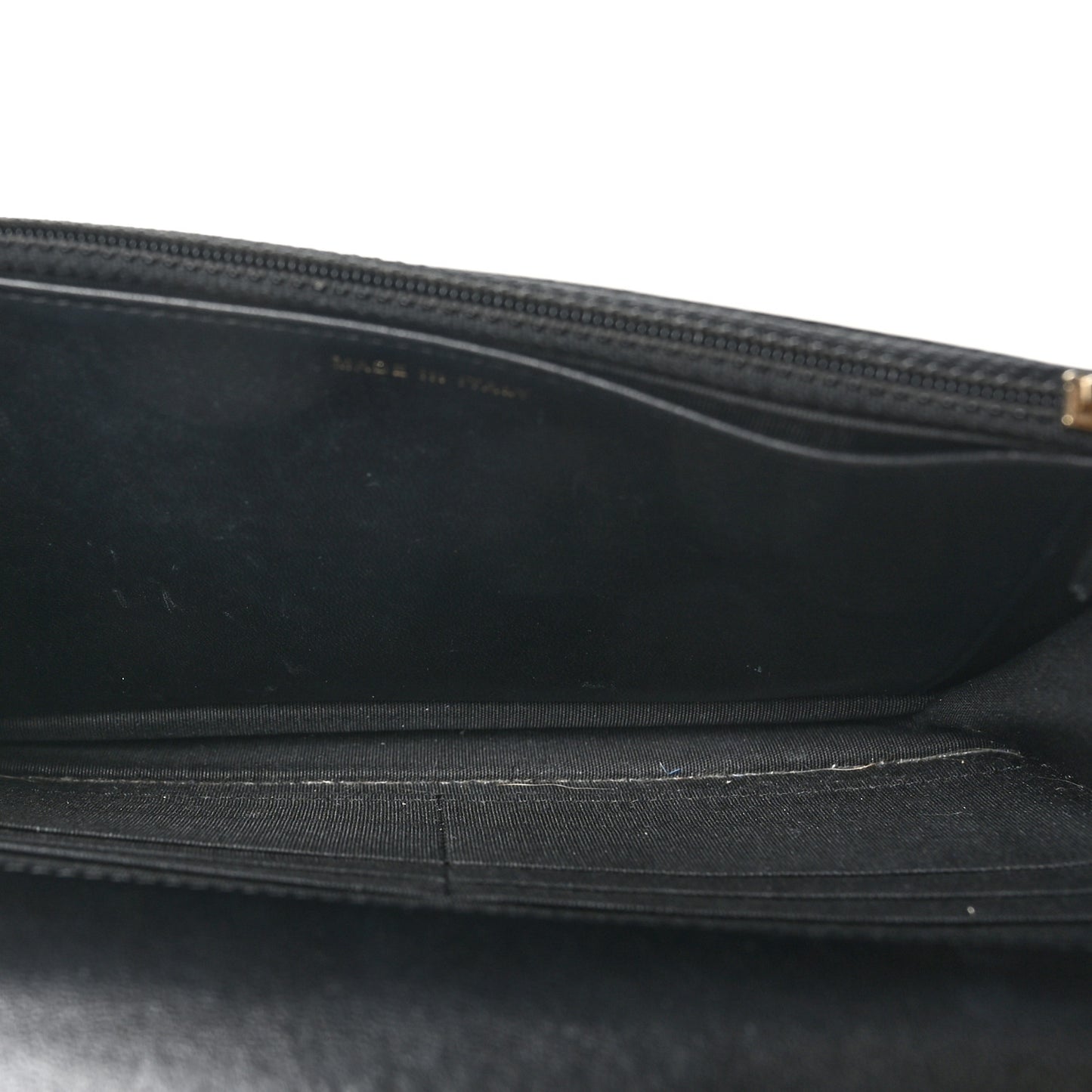 Lambskin Quilted Trendy CC Wallet On Chain WOC Black