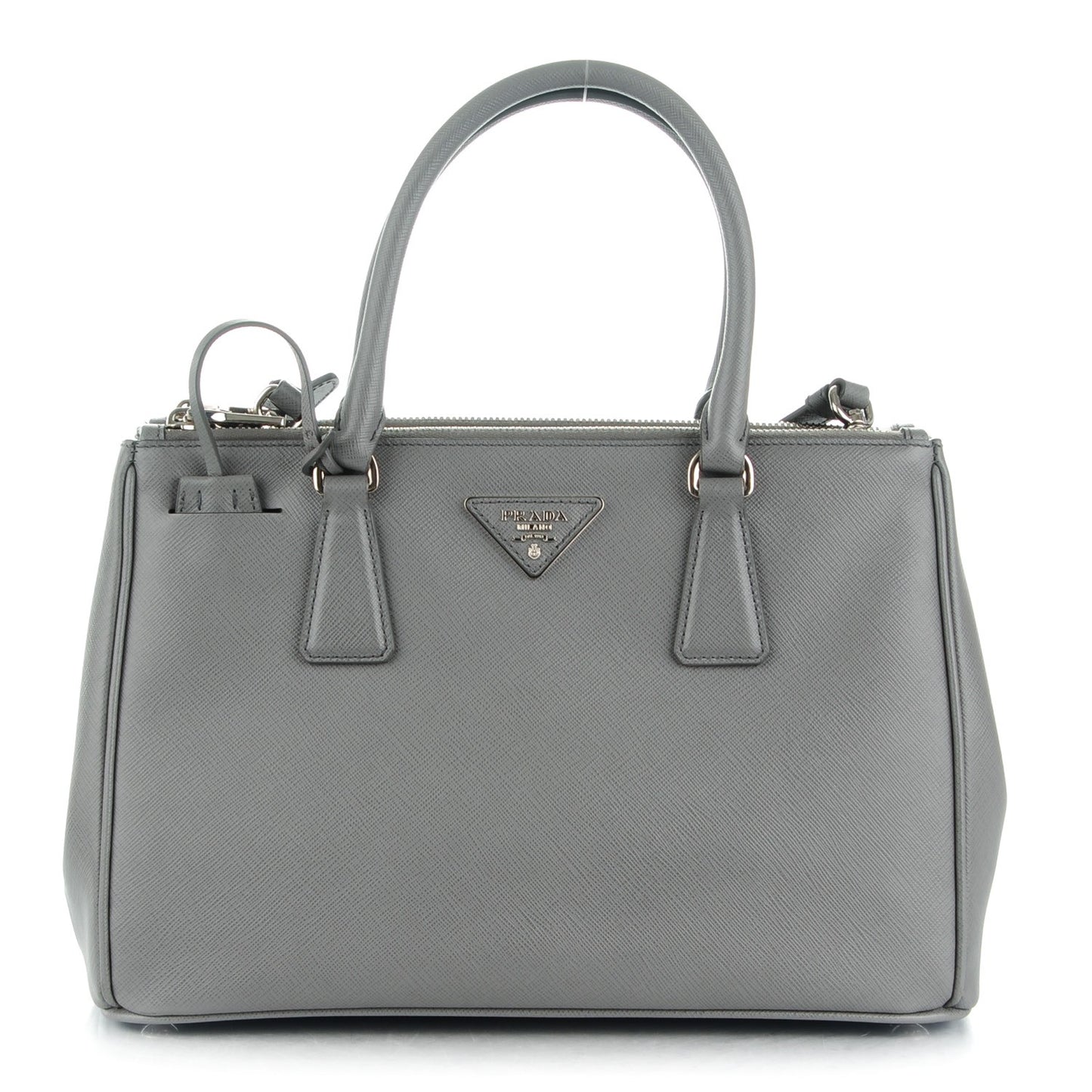 Saffiano Small Galleria Double Zip Tote Marmo