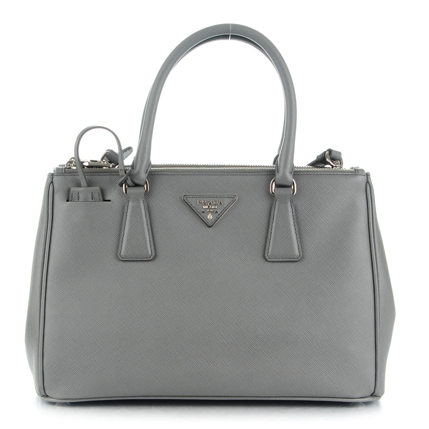 Prada Saffiano Small Galleria Double Zip Tote Marmo 1 of 9