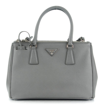 Prada Saffiano Small Galleria Double Zip Tote Marmo 1 of 9