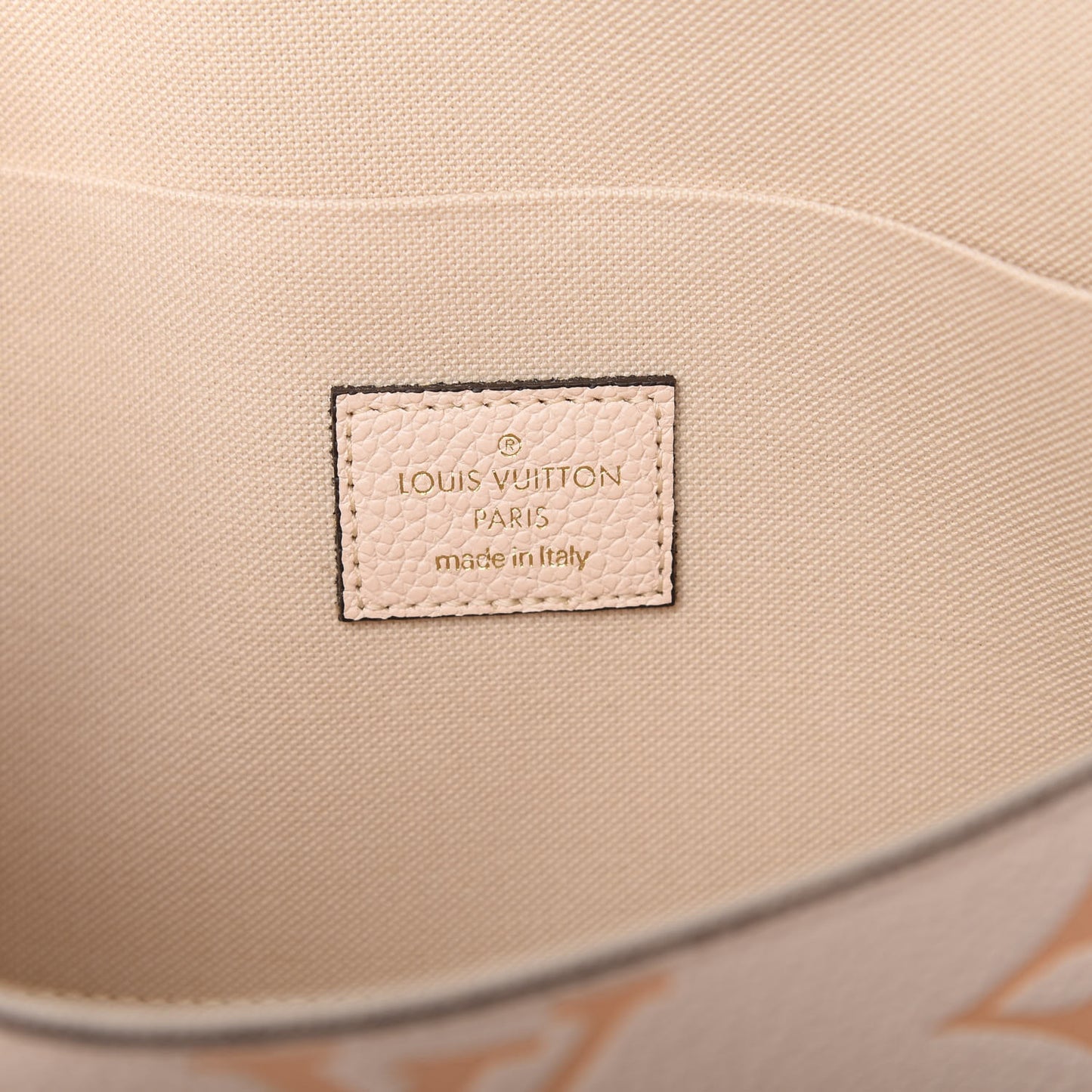 Empreinte Monogram Giant By The Pool Felicie Pochette Chain Wallet Cream Saffron